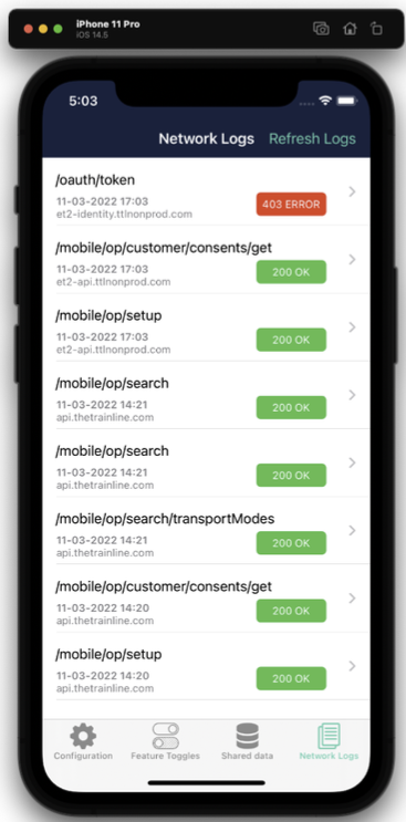 iOS Network Logging: On-Device Debugging Without a Proxy — image 4